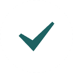 Green check mark symbol.